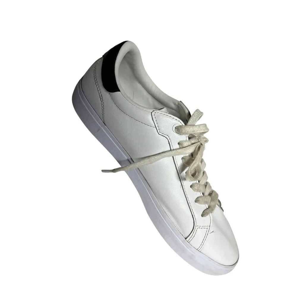 Lacoste Sneakers shoes White Green Crocodile Logo Lace Up Low Top Mens Size 9.5‎